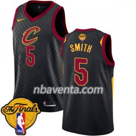 Camiseta Hombre Cleveland Cavaliers J.R. Smith 5 2018 NBA Finals Nike Negro Swingman